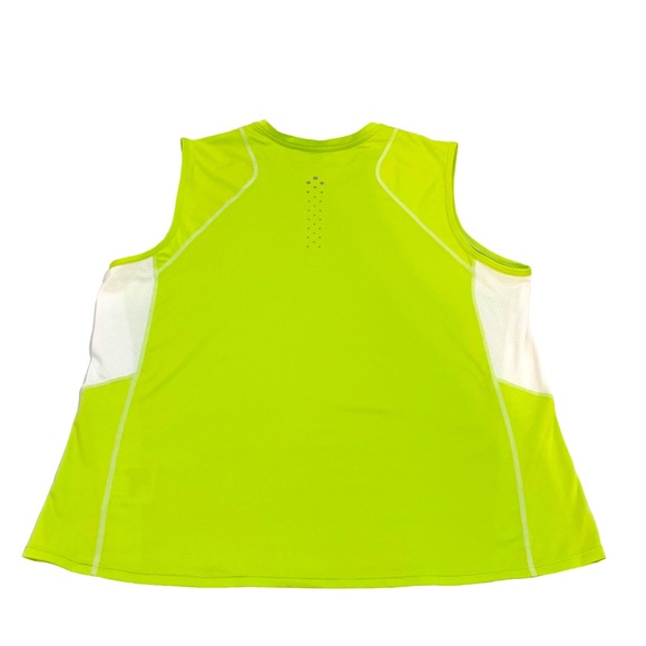 New Balance Green & White Women’s Lightning Dry Sleeveless Athletic Shirt, XL - Picture 3 of 11